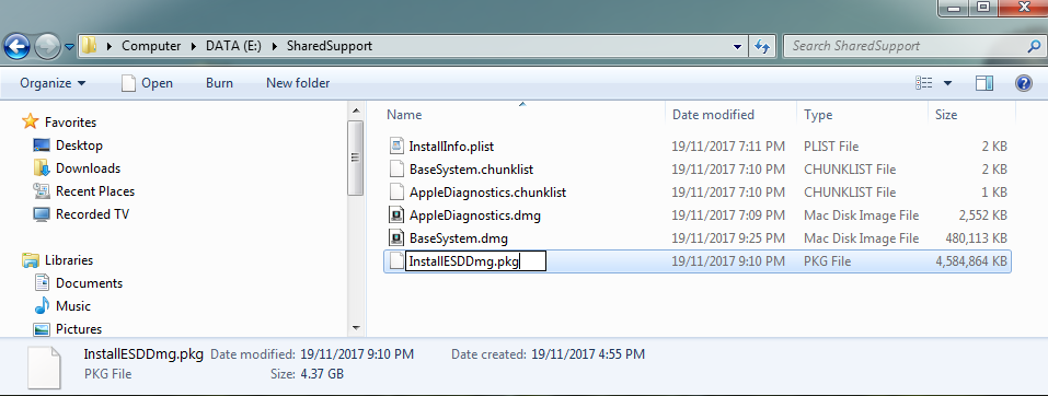 Create bootable usb dmg windows